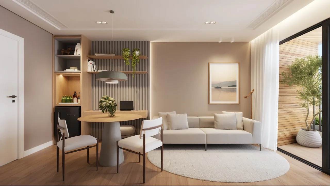 Suíte Luxo do Artesano, com sala de jantar e estar separadas do dormitório