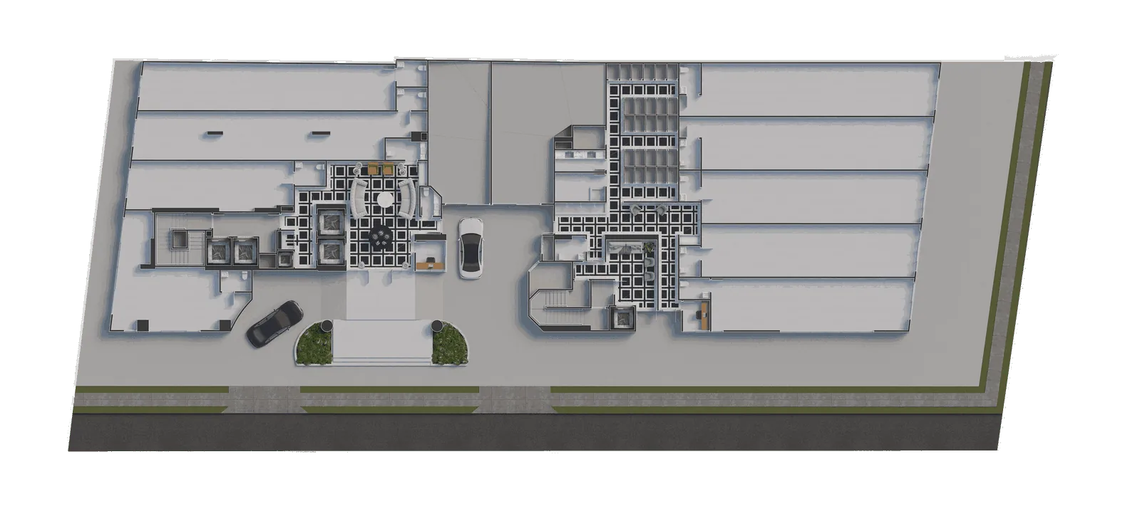 Planta humanizada de pavimento do Grand Luxury CNA